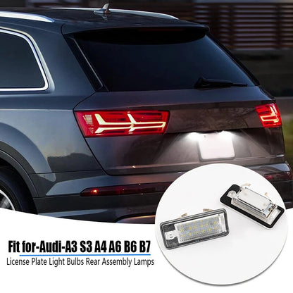 LED License Plate Light for Audi A3 A4 S4 A6 A8 Q7 (2003-2015)