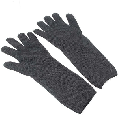 Cut Proof Stab Resistant Gloves for Butchers - Level 5 Stainless Steel Mesh