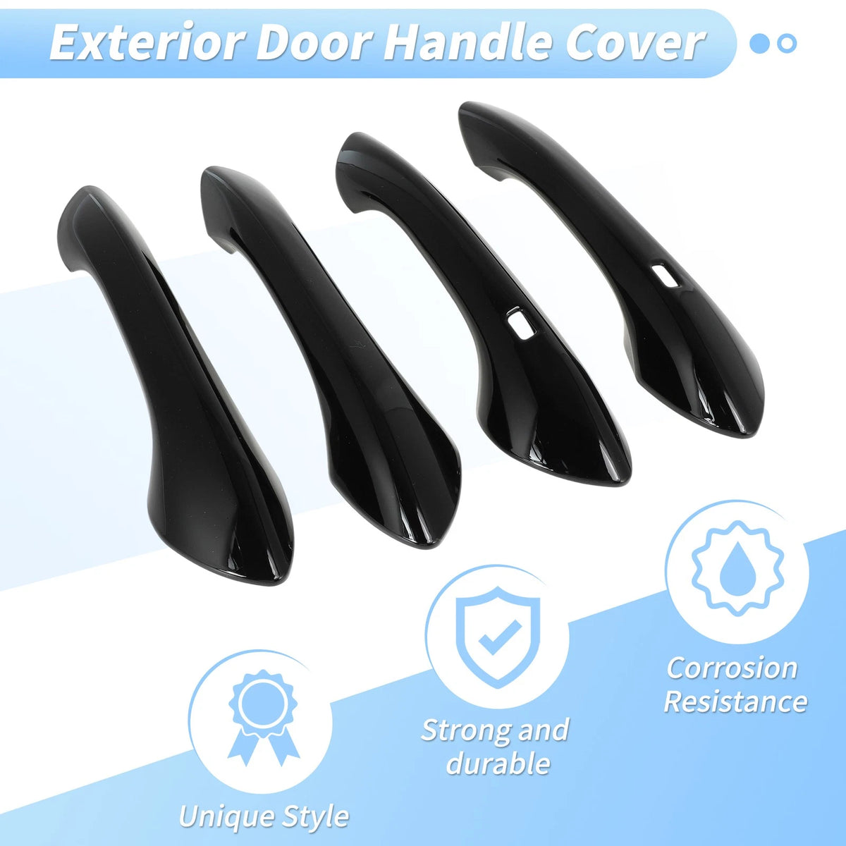 Door Handle Cover Protector for Chevrolet Trax (2024-2025) Glossy Black