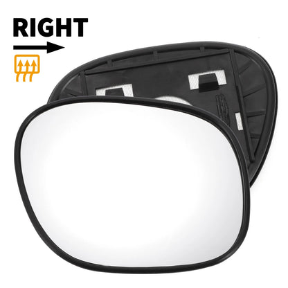 Right Side White Mirror Glass w/ Back Heated for TOYOTA RAV4 (1994-2000)