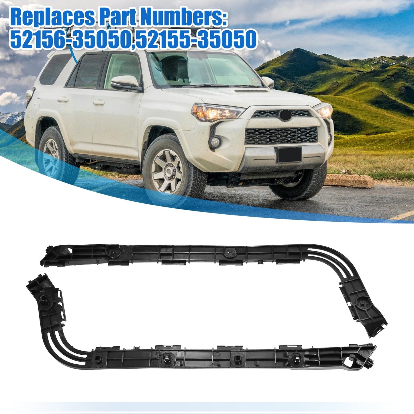 1 Pair Rear Bumper Mounting Support Bracket for Toyota 4Runner