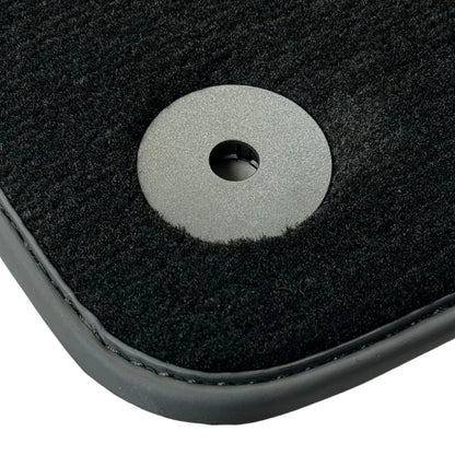 Black Floor Mats for Audi A4 B5 Avant (1996-1999) with Carbon - 2 x Mats