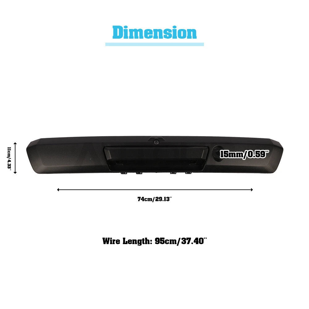 Backup Camera Rear Tailgate Handle for Ford F-250 F-350 (2017–2019)
