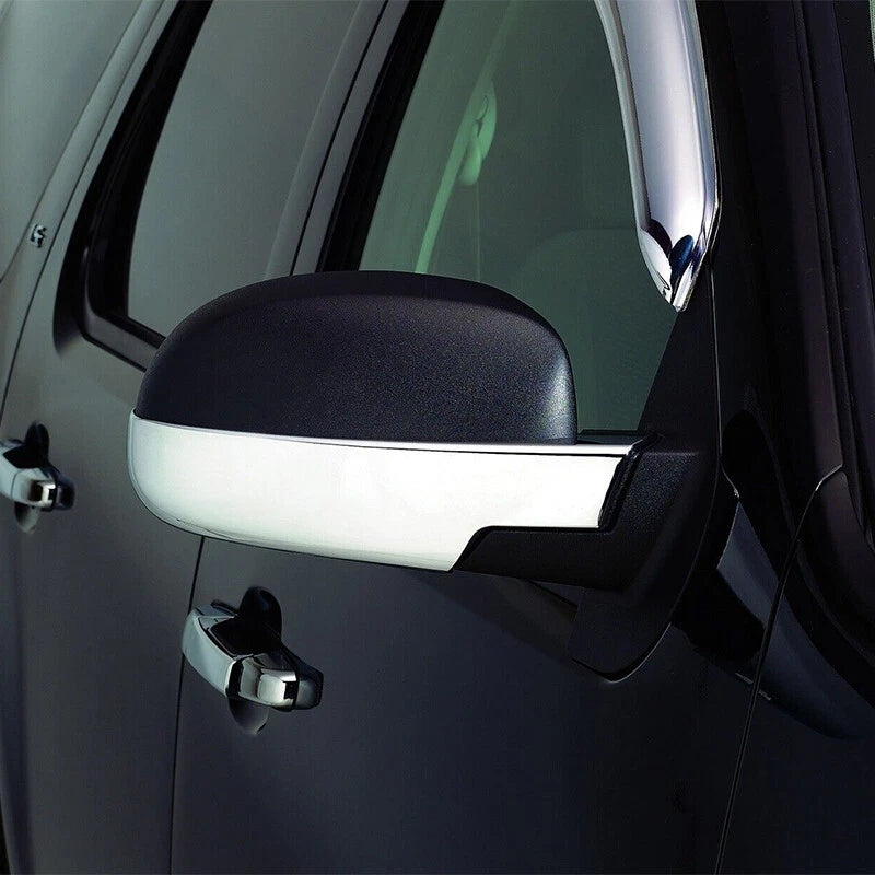 Chrome Lower Half Mirror Covers for 07-13 Chevy GMC Sierra Yukon XL (2007-2013)