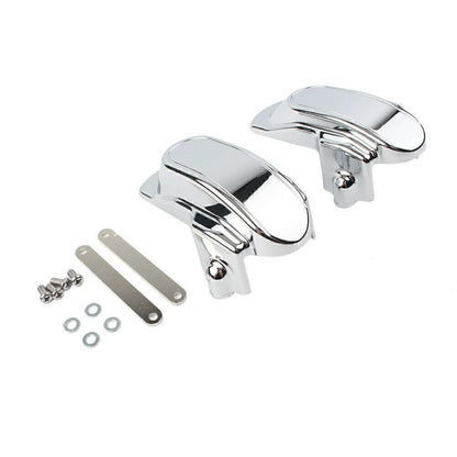 Chrome Rear Frame Axle Covers for Harley Dyna FXD Street Bob FXDB FXDBI (2006-2017)