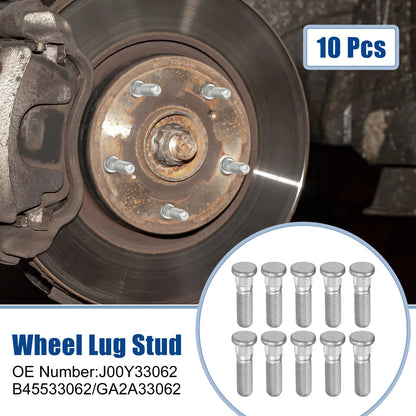 10 Pcs M12x1.5 Wheel Lug Studs for Ford Focus, Escort (2000-2011)