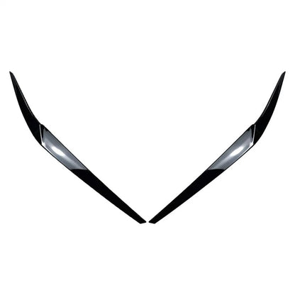 Gloss Black Headlight Eyelid Trim for BMW 5 Series G30 2017-2023