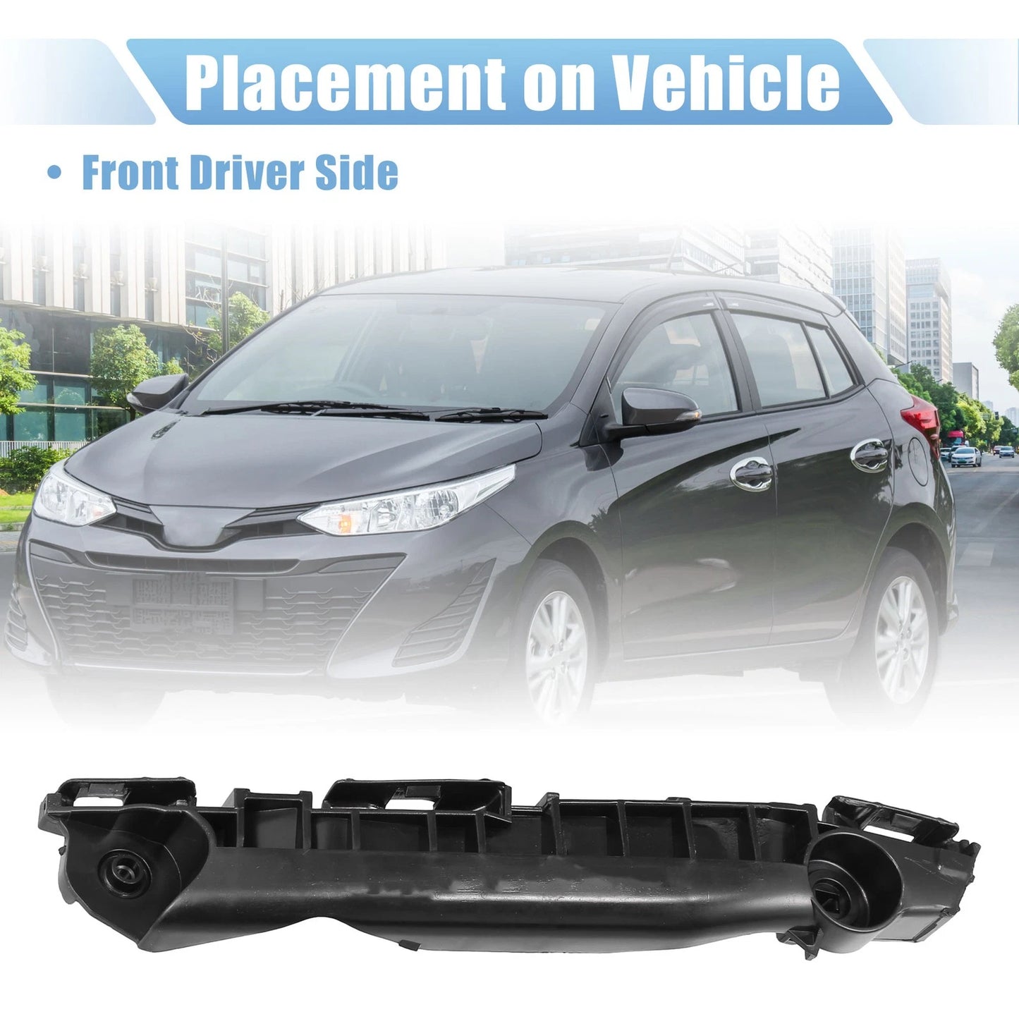 Bumper Bracket Side Retainer for Toyota Yaris 2007-2009 ()