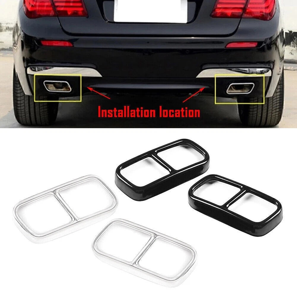 Tail Muffler Exhaust Pipe Cover Trim for BMW 7 Series (2009-2014)