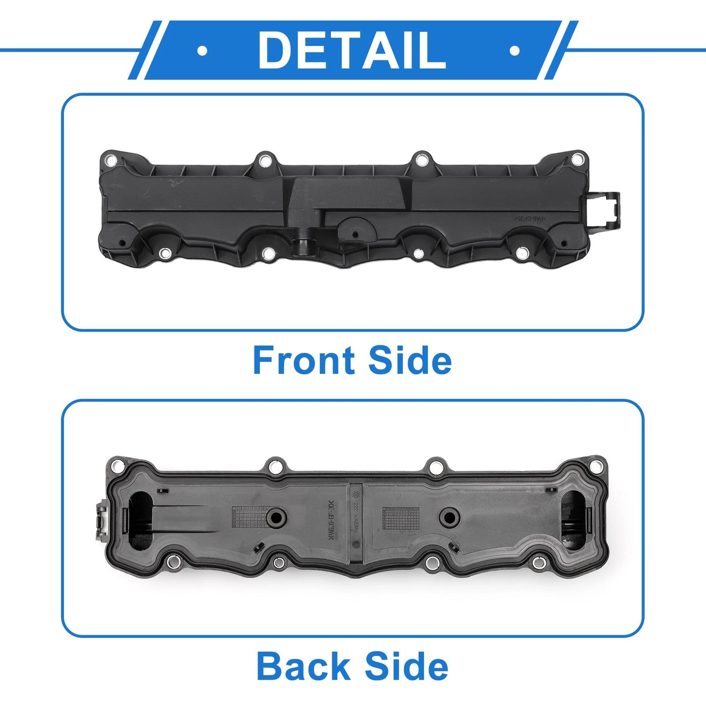 Engine Valve Cover for Peugeot 207 (2008-2013) Plastic 1 Pcs
