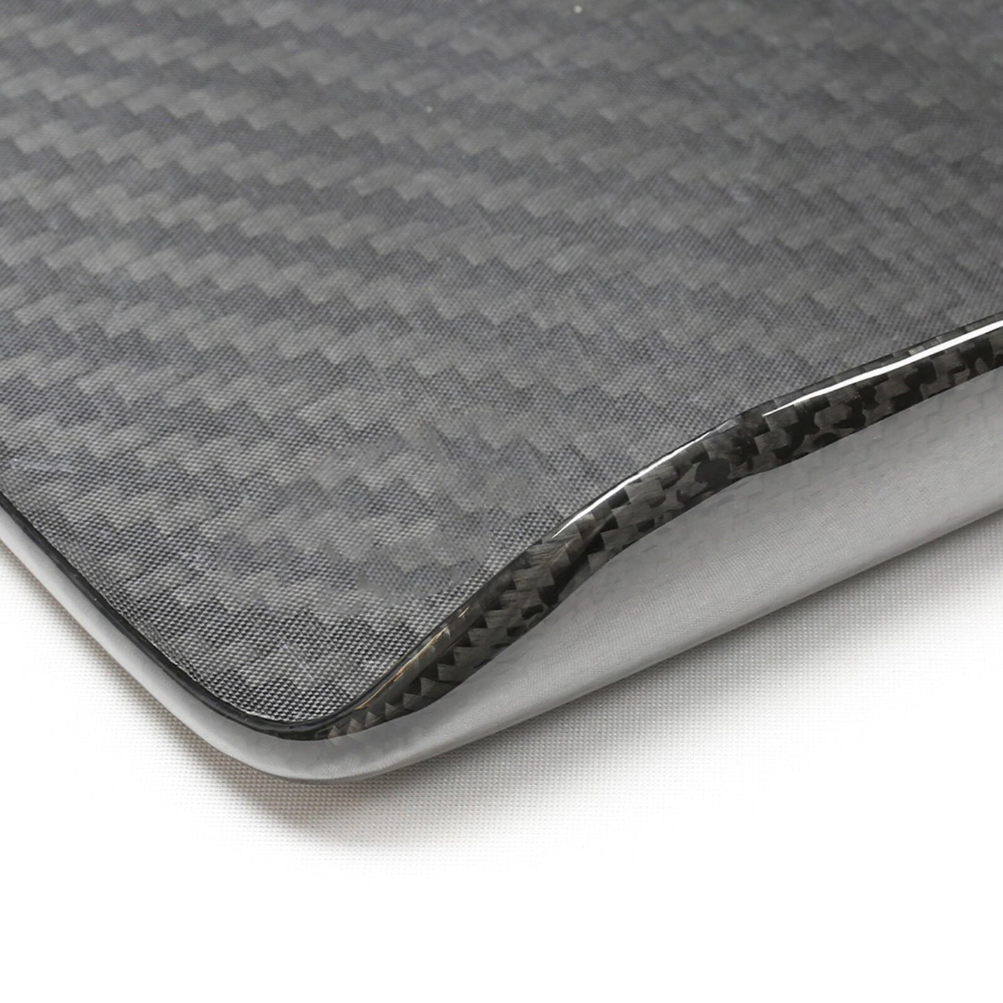 1x Center Console Armrest Cover for Tesla Model S (2021-2023) Carbon Fiber