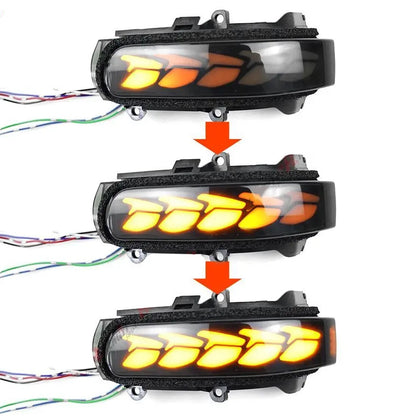 Amber Sequential Side Mirror Turn Signal LED Lights for Scion TC xB (2005-2015)
