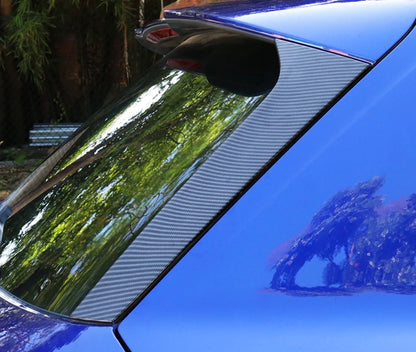 Carbon Fiber Rear Window Stripe Molding Cover Trim for Audi Q5 (2018-2022) 2 x