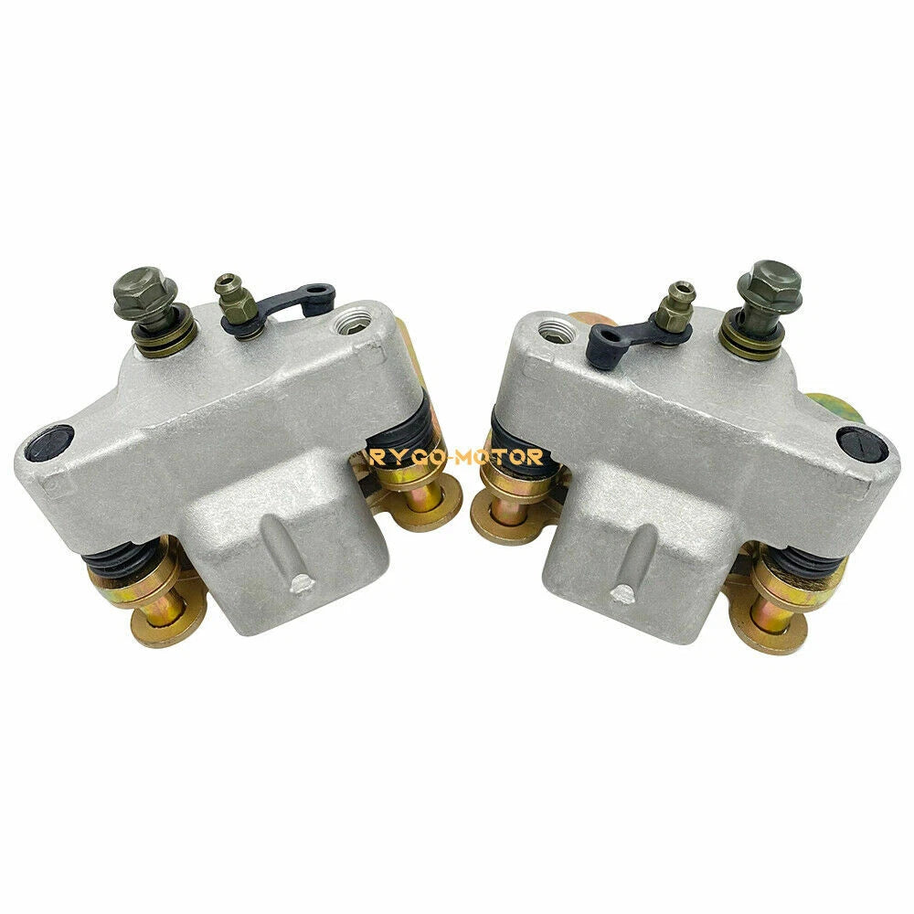 2 x Front & Rear Brake Master Cylinders & Calipers W/Pads for Polaris ATP