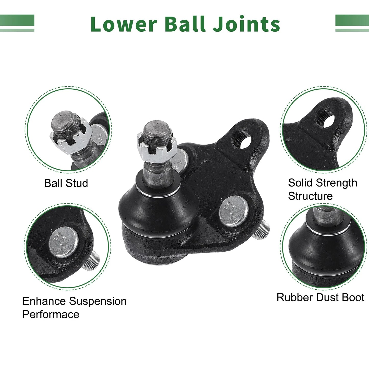 4pcs Front Suspension Kit Sway Bar Links Ball Joints for Toyota RAV4 (2001-2023)