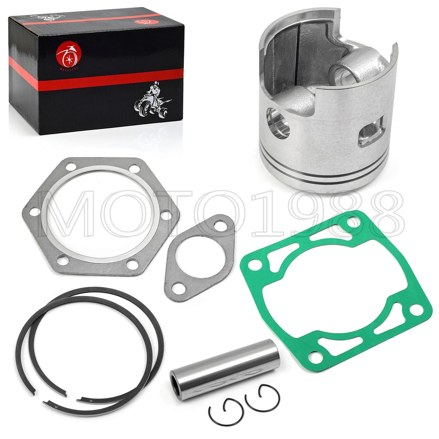 0.5mm Oversize Piston & Ring Gasket Kit for EZGO 2-Cycle Golf Cart (1976–1988)