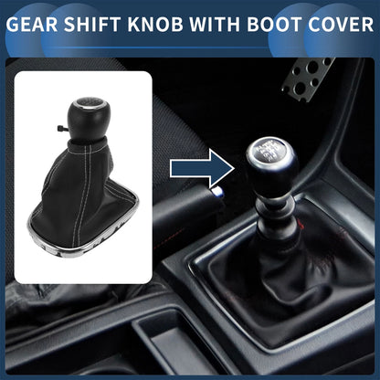 6-Speed Gear Shift Knob with Cover for Chevrolet Cruze (2010-2015) Faux Leather