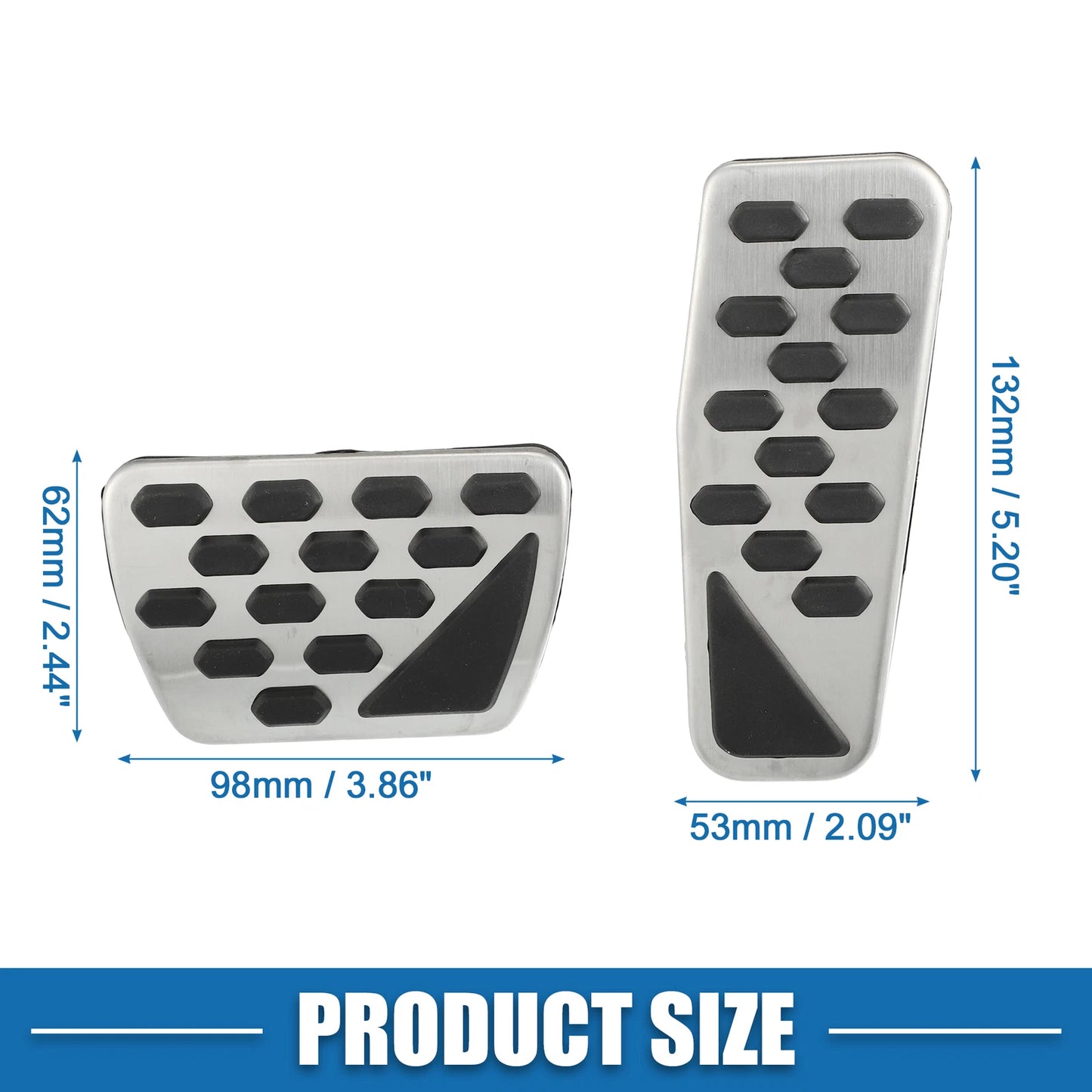Gas Brake Pedal Cover for Jeep Wrangler JL (2018-2023) - Foot Pedals Set of 1