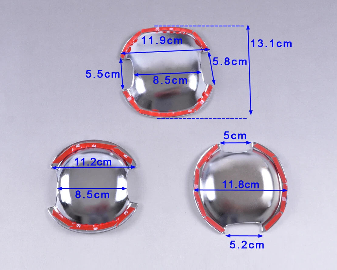 Chrome Door Handle Trim Covers for Toyota RAV4 2012-2013 (06+)