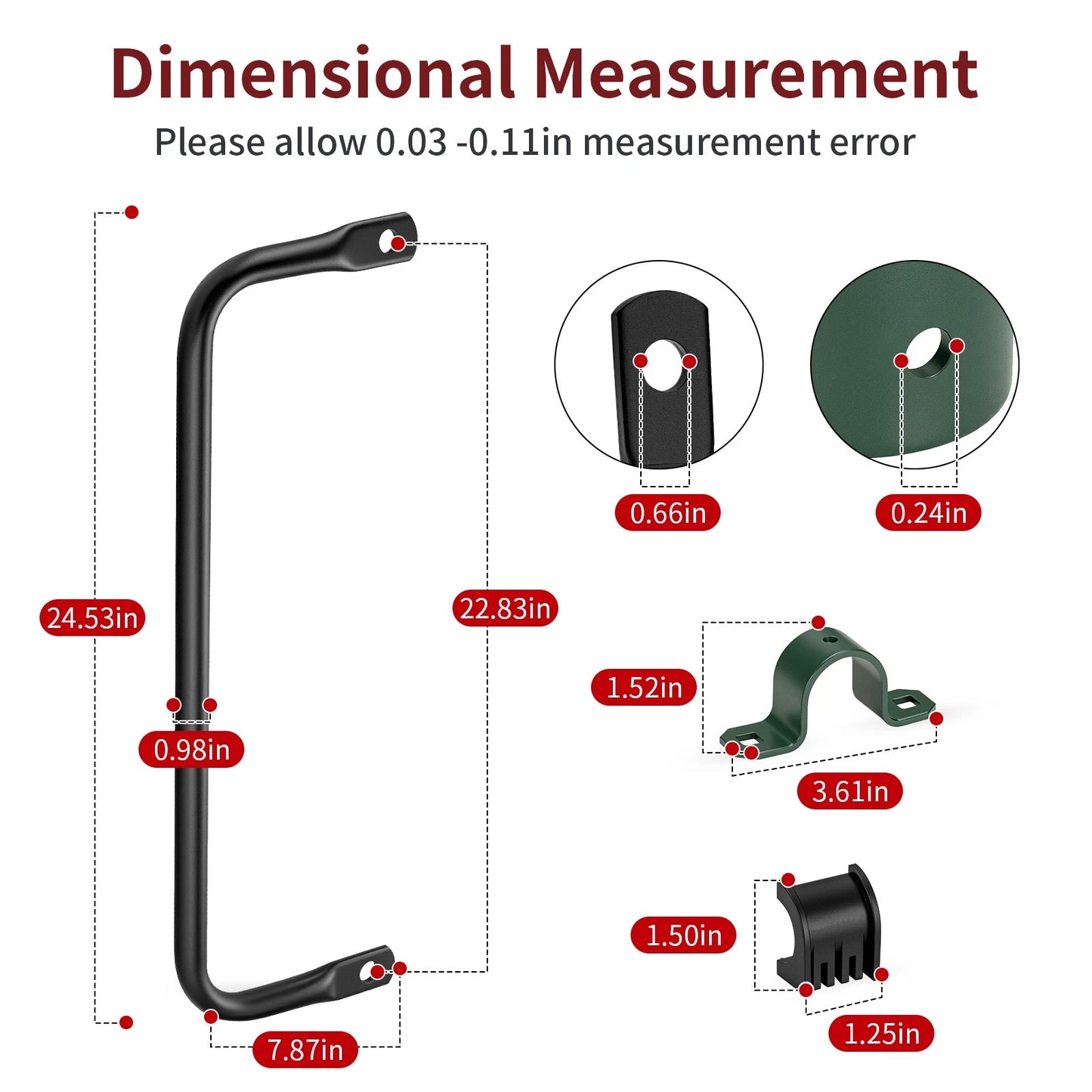 Rear Stabilizer Bar w/ Bushing & Bracket for Polaris Sportsman 550 XP (2010–2014)