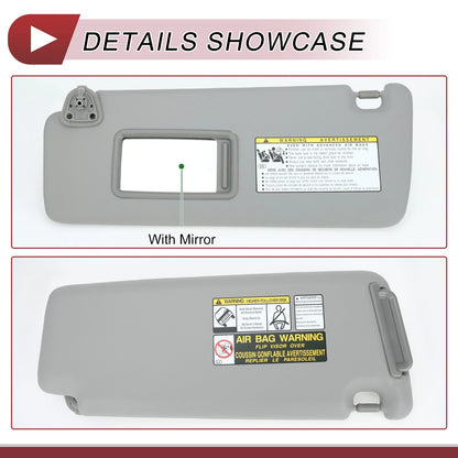 Sun Visor for Toyota Highlander 2004-2007 Left Driver Side