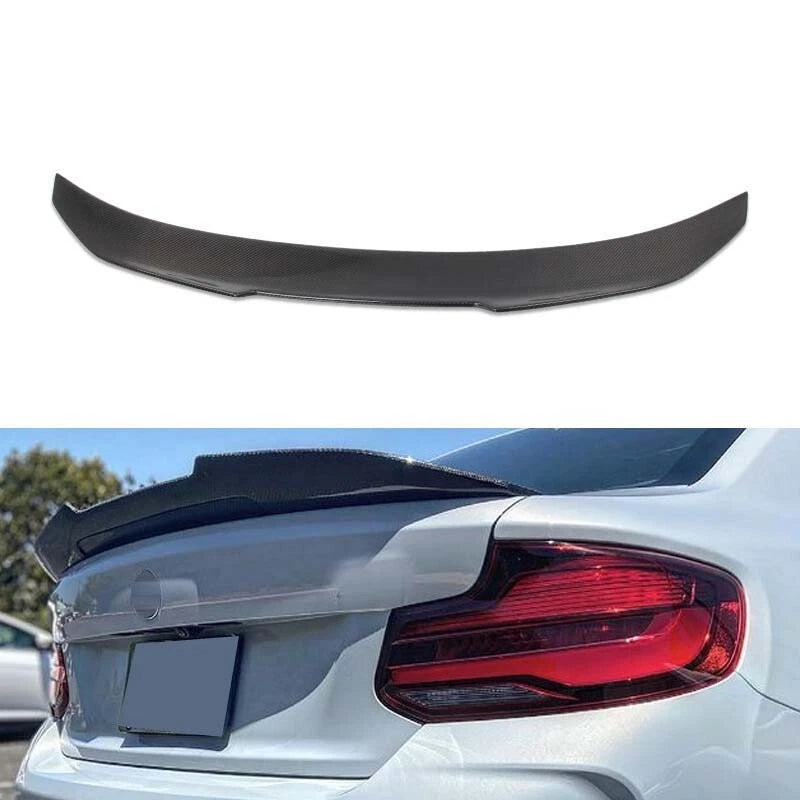 Real Carbon Fiber Rear Trunk Spoiler Wing For 2015-2023 BMW M2 F87 PSM-style