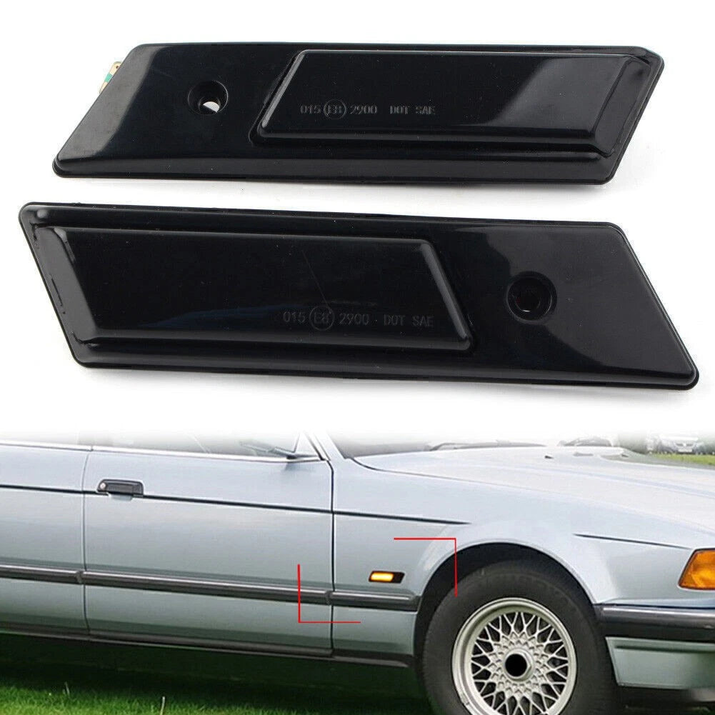 Dynamic Amber LED Side Marker Turn Signal Light for BMW 3 5 7 Series (1992-2003)