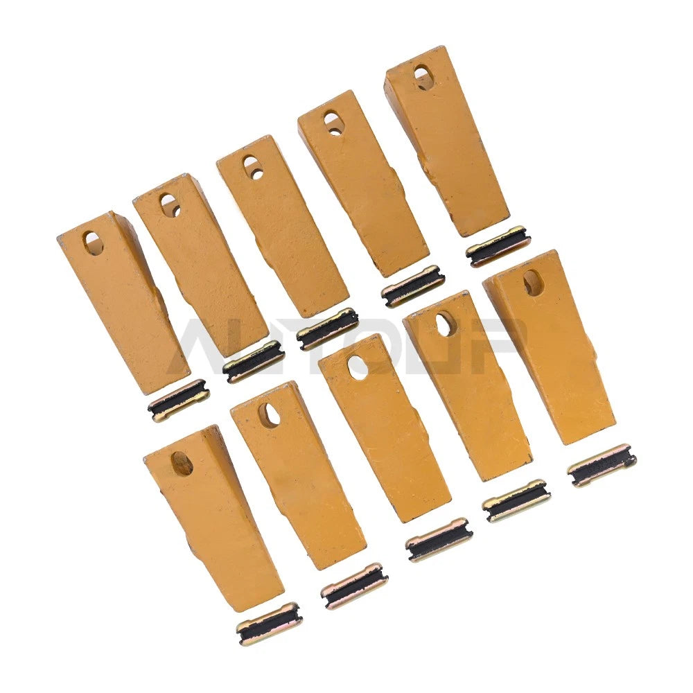 2 x Bucket Teeth & Flexpins for Bobcat Style Mini Excavator