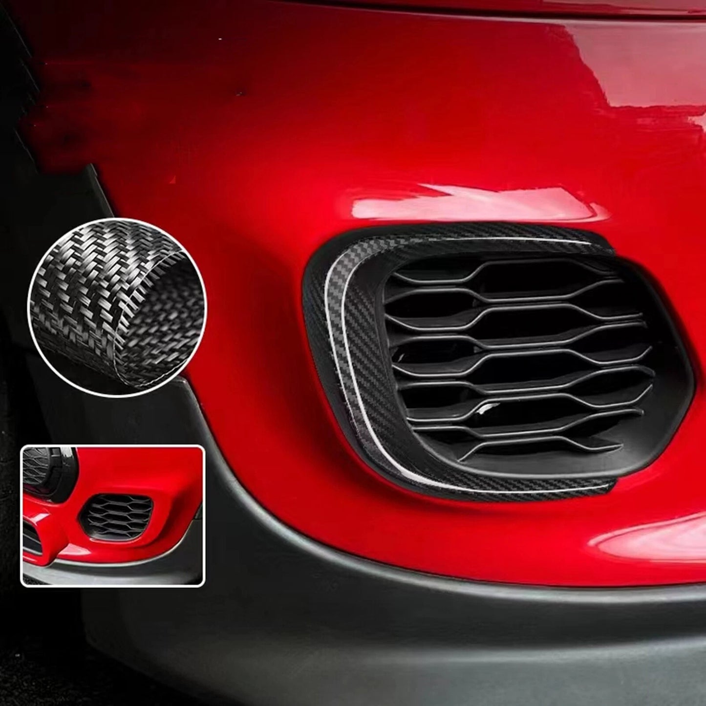 Front Bumper Side Air Vent Trims Covers for MINI Cooper F56 (2014-2023)