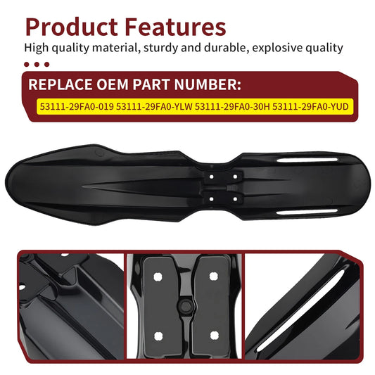 Front Fender Mudguard for Suzuki DR-Z400SM 2005-2024 Black