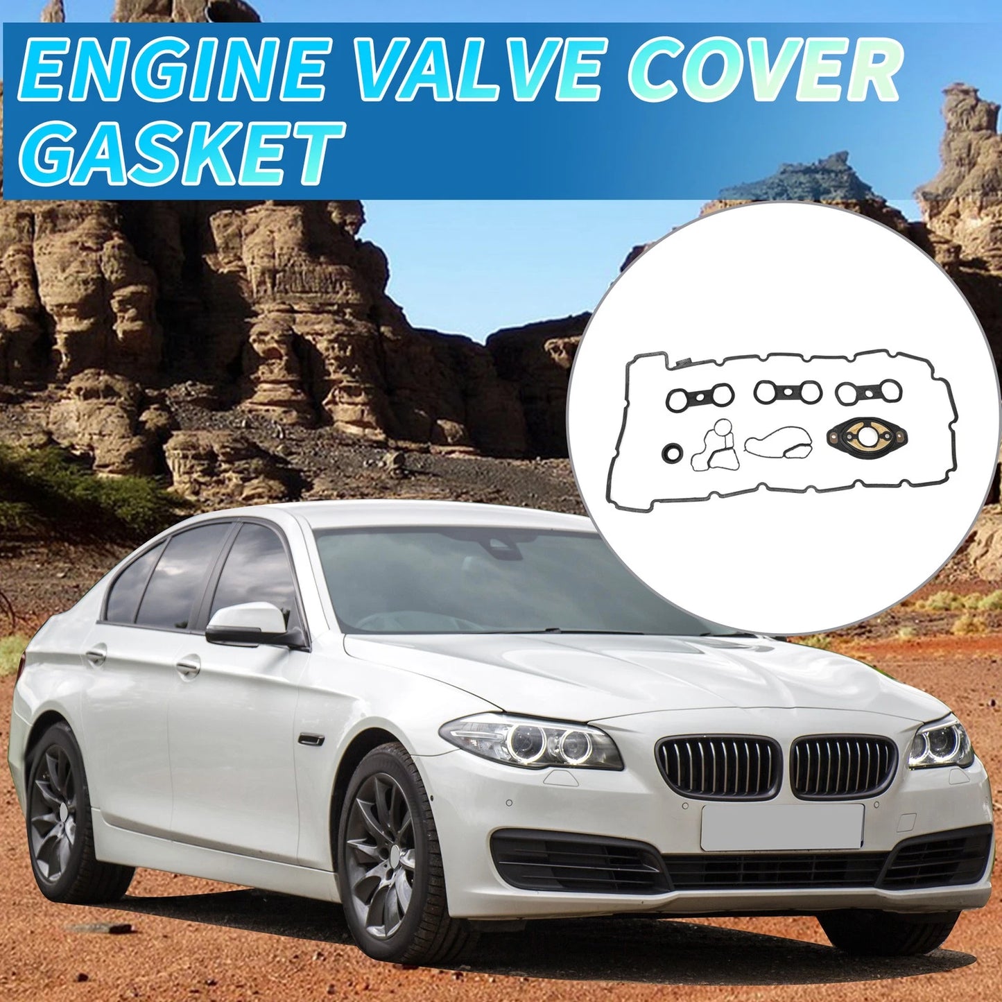 Valve Cover Gasket for BMW E82 128i (2008-2013) - 1 Set
