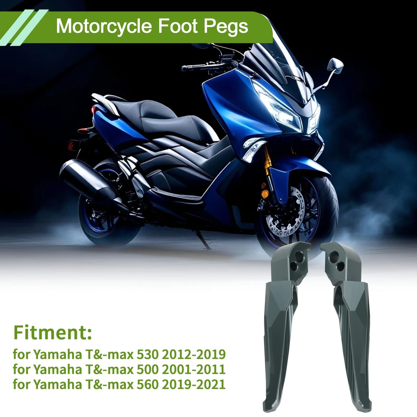 Foot Pegs for Yamaha T&-max 530 (2012–2019)