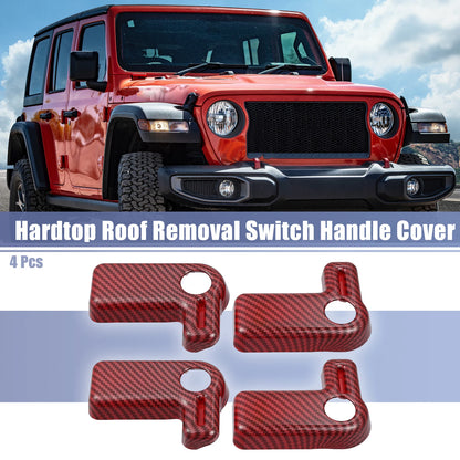 4 x Car Hardtop Roof Removal Switch Handle Covers for Jeep Wrangler (07-17)