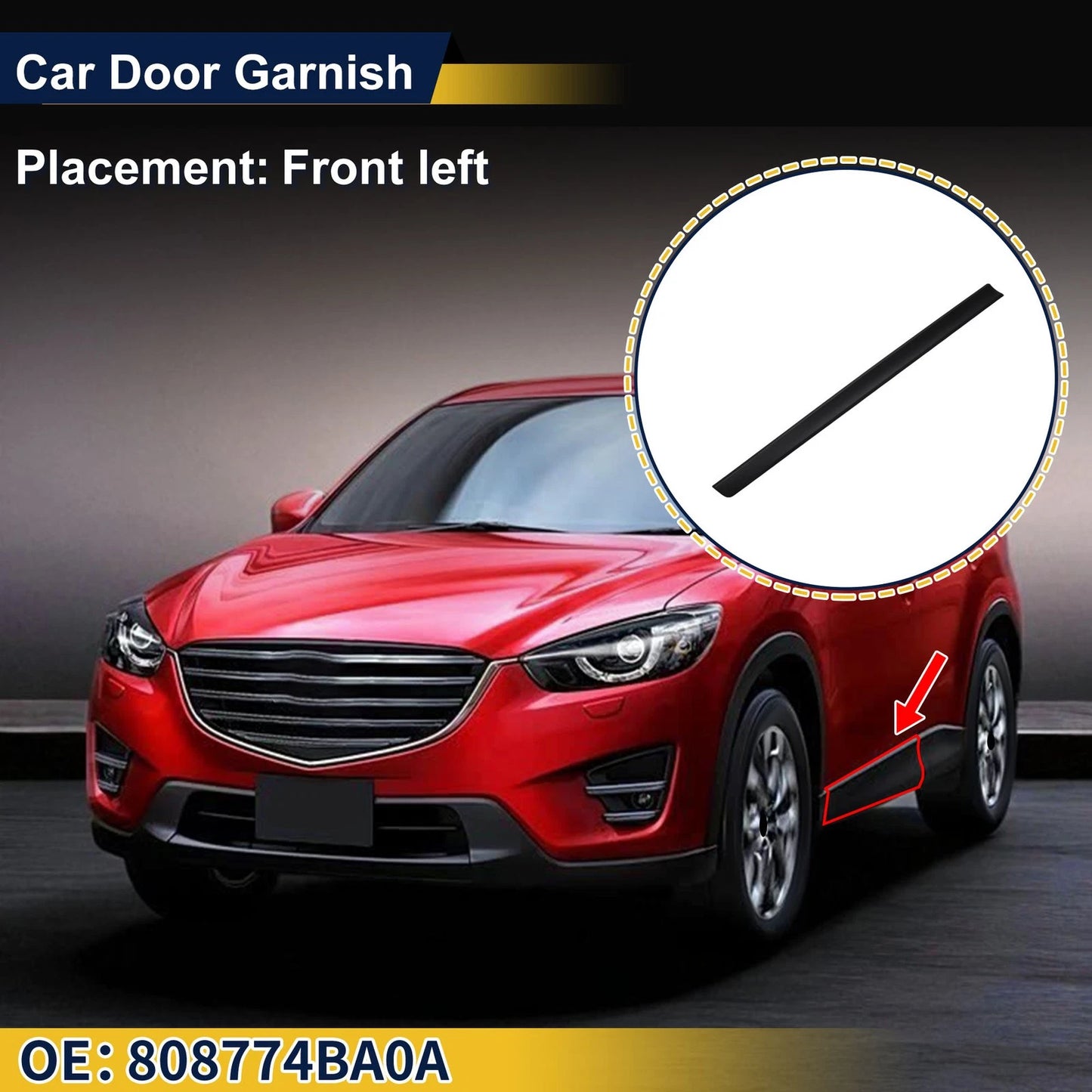 Lower Trim Door Side Front Left for Nissan Rogue (2014-2016)