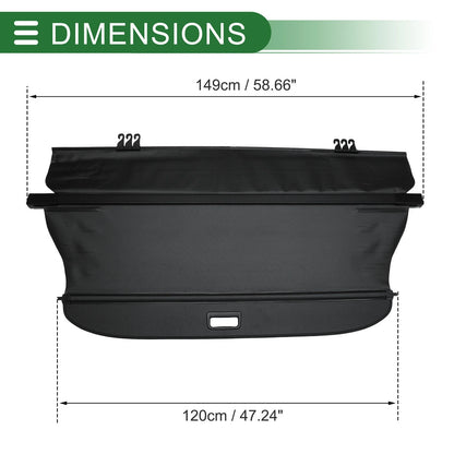 Trunk Retractable Cargo Cover for Ford S-Max (2007-2015)