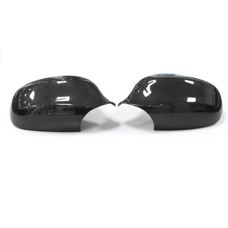 Real Carbon Wing Rearview Side Mirror Cover Caps Trim fit For BMW E92 E93 06-08