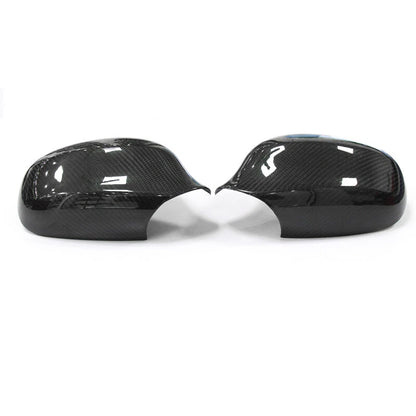 Real Carbon Wing Rearview Side Mirror Cover Caps Trim fit For BMW E92 E93 06-08