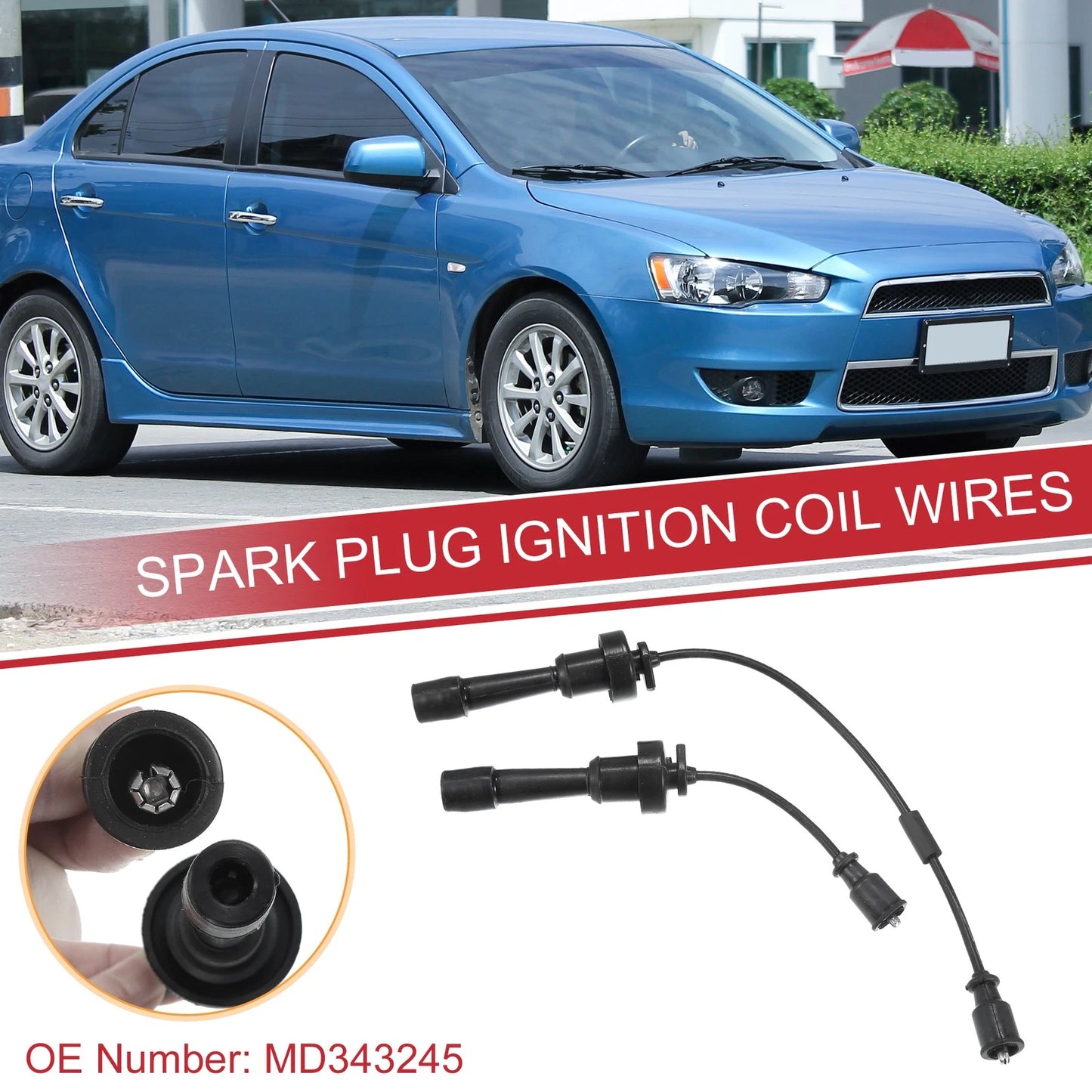 Spark Plug Wire Ignition Coil Cables for Mitsubishi Lancer (2003-2006)