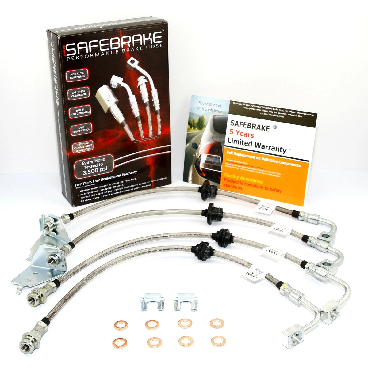 Brake Line Kit for Ford Fairmont BF Ghia 4.0L (with Control) (2008-2010)