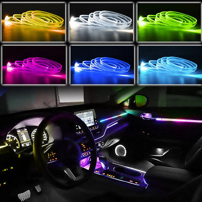 RGB Light Strip Interior Atmosphere Neon Lamp for Cars with Remote Control