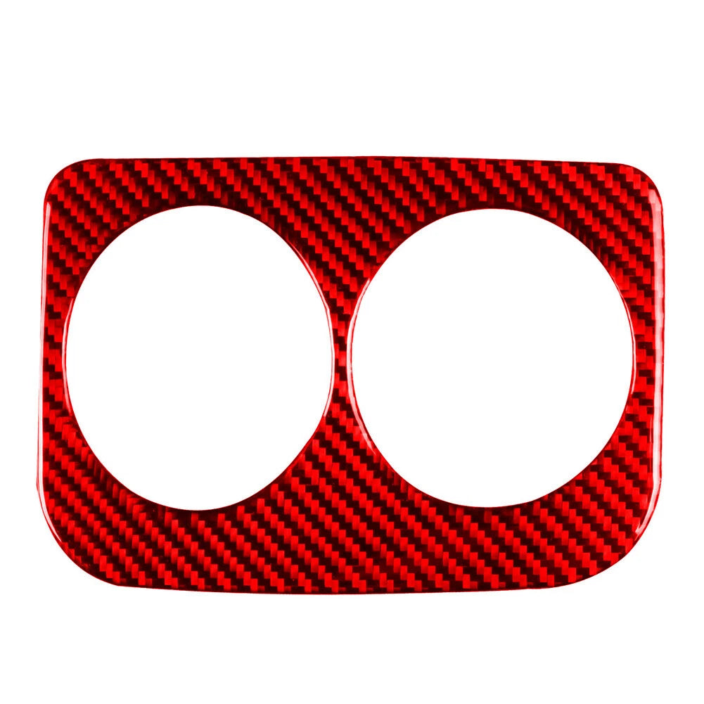 Red Rear Water Cup Holder Panel Cover Trim for Subaru WRX STI (2015-2021)