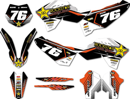 KTM SX 150 Graphics Full Kit Decals Stickers (2007-2010)