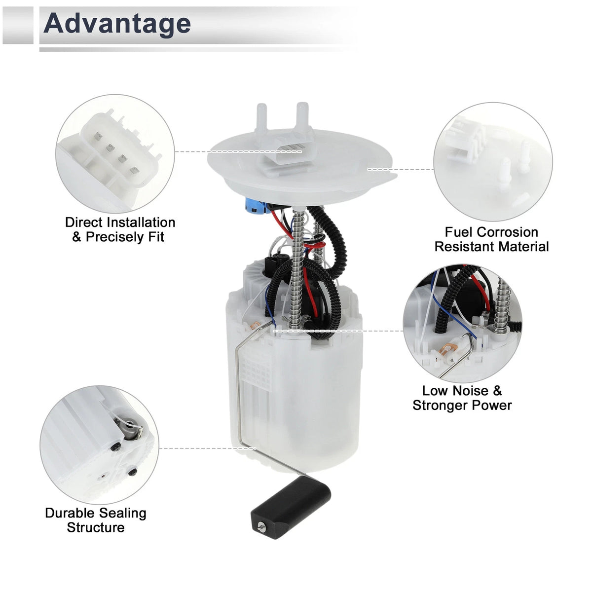 Fuel Pump Assembly L4 1.2L GAS for Chevrolet Spark (2013-2015)