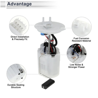 Fuel Pump Assembly L4 1.2L GAS for Chevrolet Spark (2013-2015)