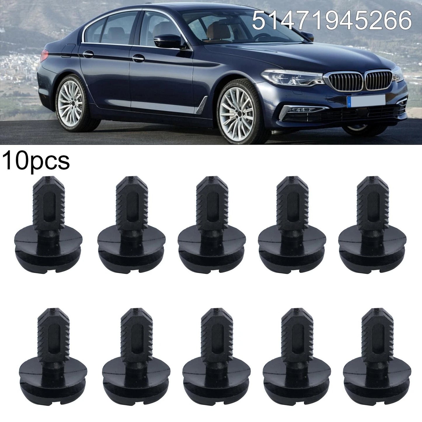 10Pcs Trunk Boot Lining Trim Clips Rivet for BMW 3 Series (1982-2013)