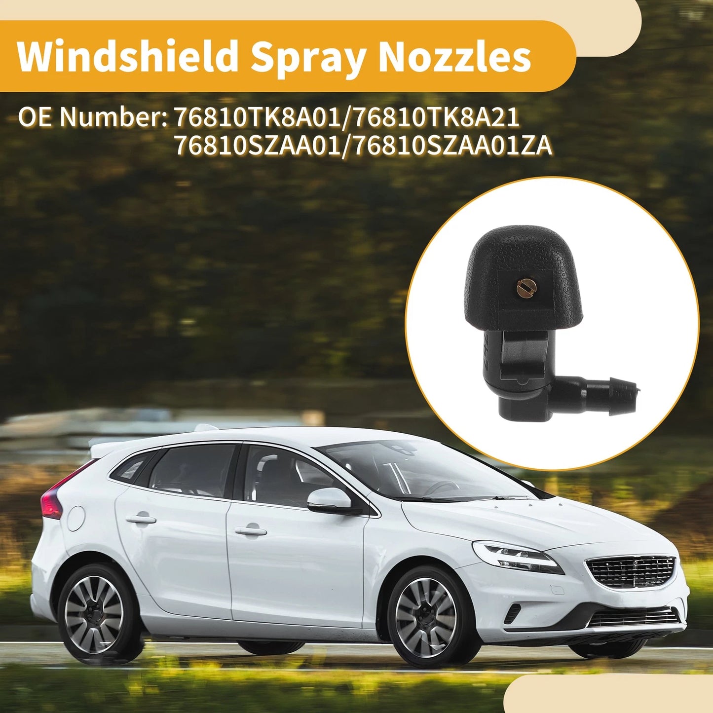 Front Windshield Washer Nozzles for Honda Odyssey (2005-2010)