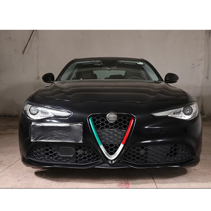 For 17-18 Alfa Romeo Giulia Carbon Fiber Front Bumper Air Vent Grille Cover Trim