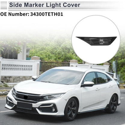 Right Side Marker Light Cover for Honda Civic (2016-2021) Smoked Color