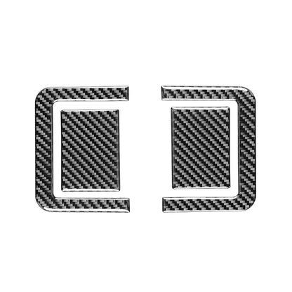 4x Carbon Fiber Rear Seat Adjustment Panel Cover for Toyota Tundra (14-21)