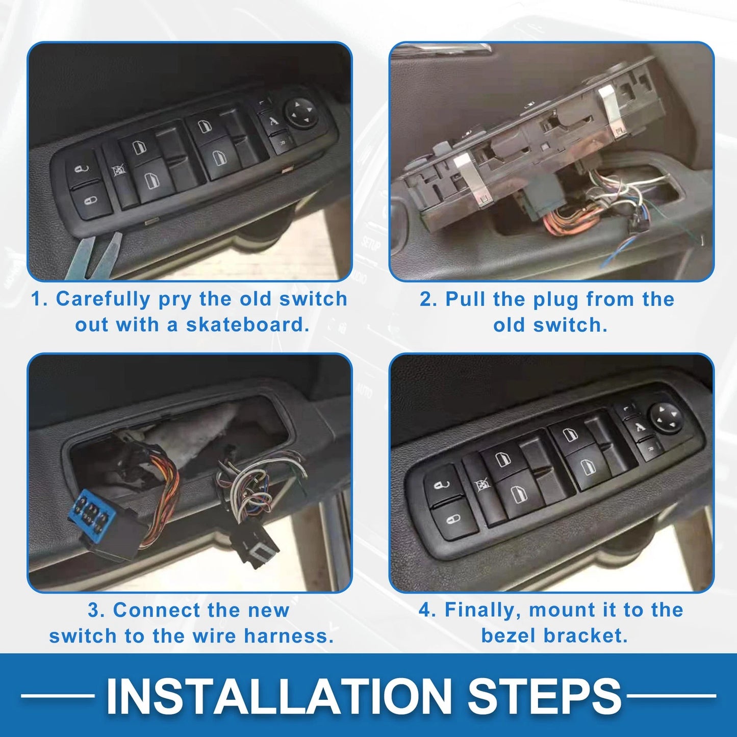 Rear Passenger Power Window Switch for Chevrolet Blazer S10 (1995)